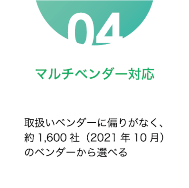 マルチベンダー対応