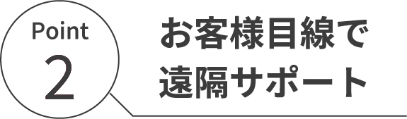 お客様目線で遠隔サポート